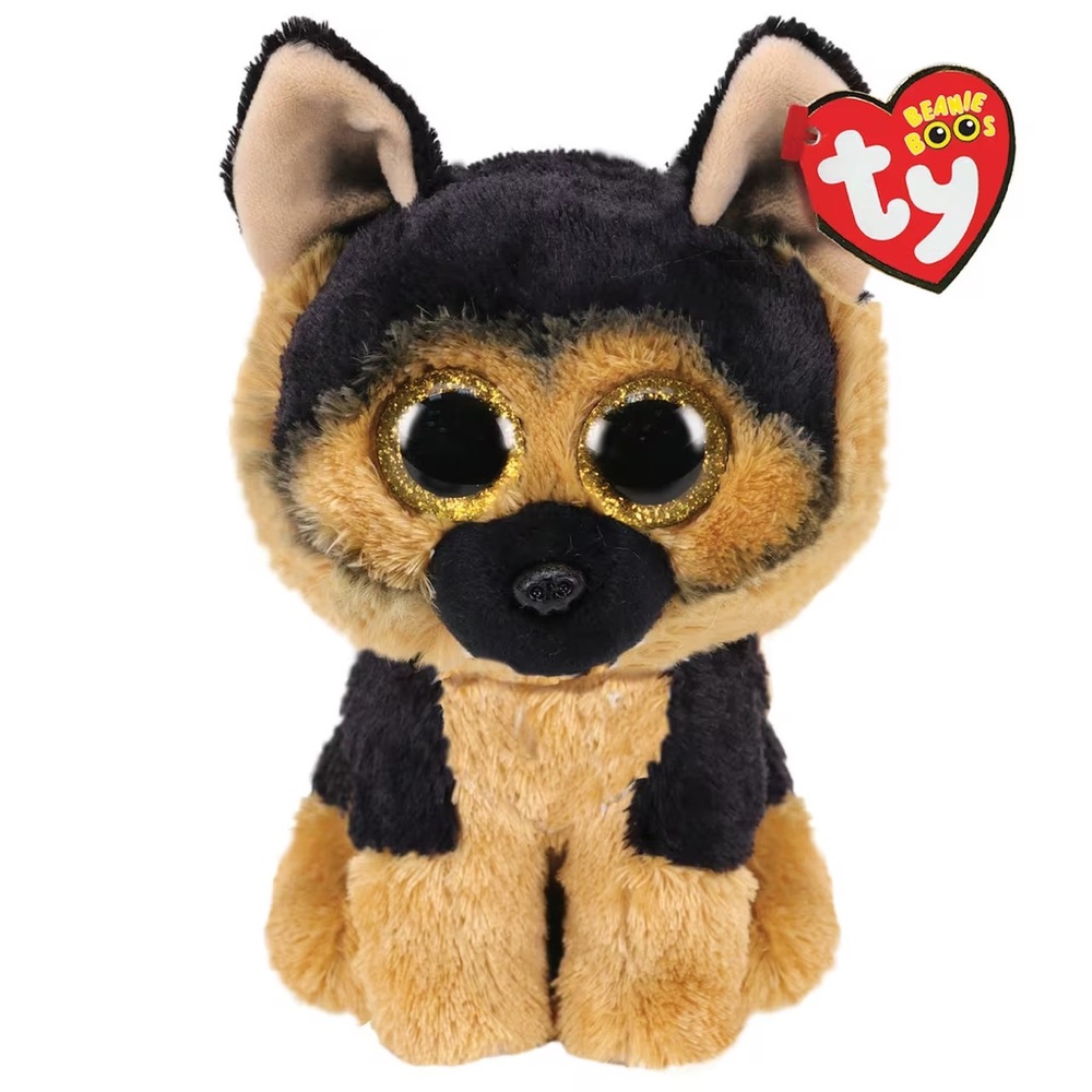 Ty Beanie Boos German Shepherd Plush - Black and Brown